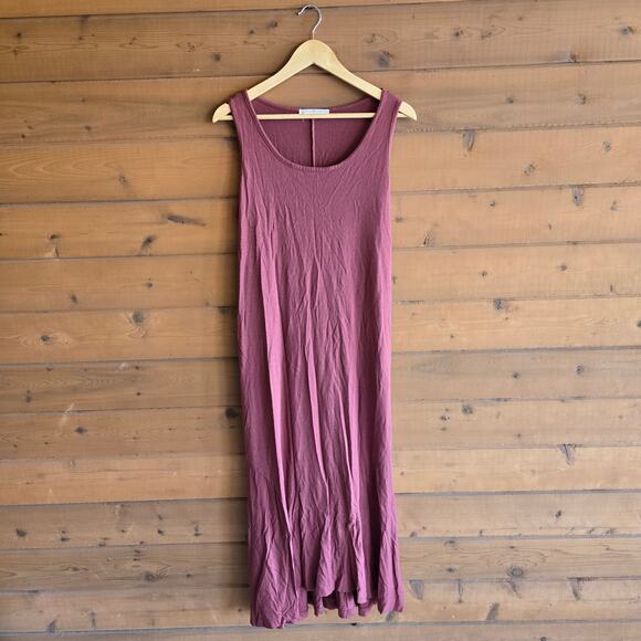 Peruvian Connection Pima Cotton Modal Tank Dress Terracota Large Boho Soft Cozy - Picture 1 of 5